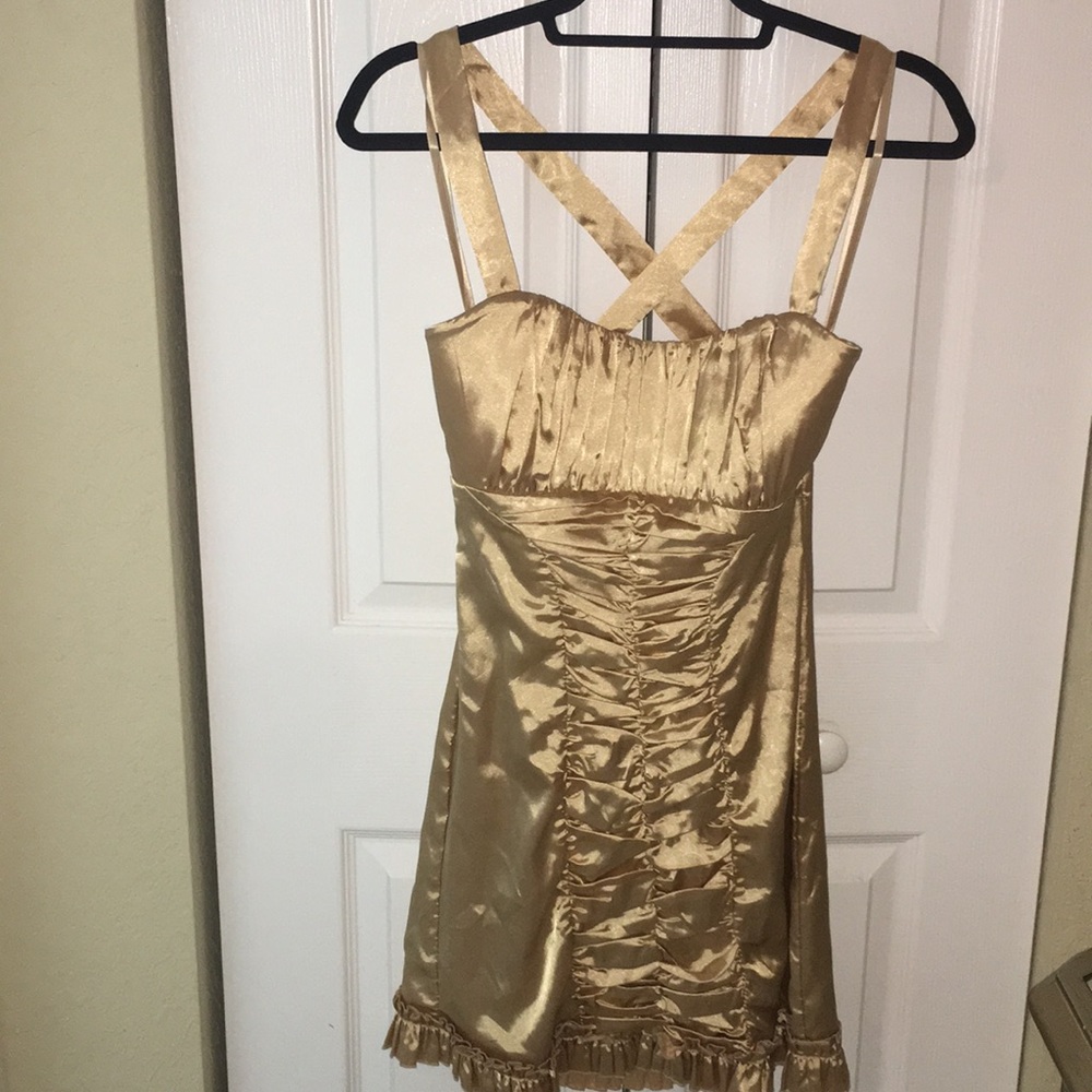 Gold Arden B party dress size Small